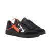 OFF- Zapatillas bajas de cuero de la temporada anterior «Negro»