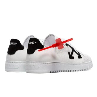 OFF- Zapatillas bajas de piel «White»