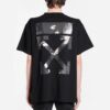 Painting Arrow Printing Manga Pantalones Cortos Negro