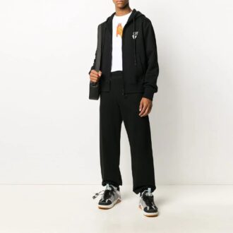 Painting Arrow Zipper Long Classic Negro