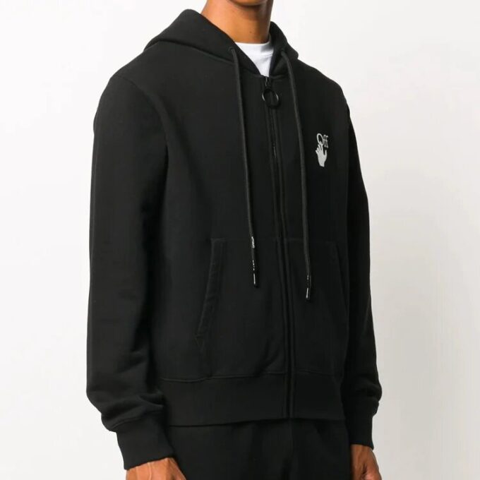 Painting Arrow Zipper Long Classic Negro
