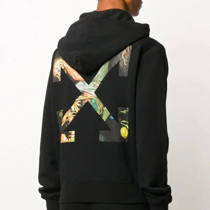 Painting Arrow Zipper Long Classic Negro