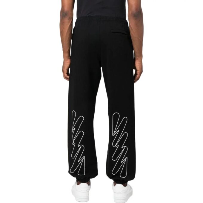 Pantalón de chándal Wave Diagonal Slim «Negro»