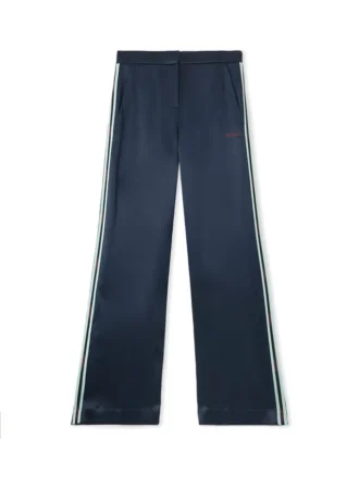 Pantalones anchos de satén
