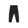 Pantalones cargo con estampado de logotipo. Pantalones casuales funcionales. Negro