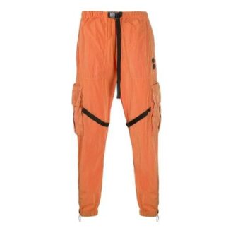 Pantalones cargo de estilo urbano de nailon con logo liso