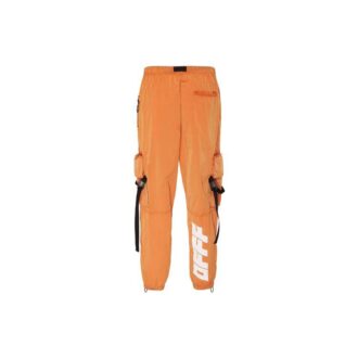 Pantalones cargo de estilo urbano de nailon con logo liso