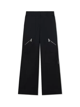 Pantalones cargo de gabardina para mujer