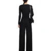 Pantalones cargo de gabardina para mujer