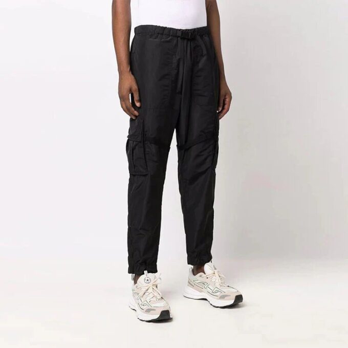 Pantalones cargo funcionales de color liso para hombre Off-White FW21, negros