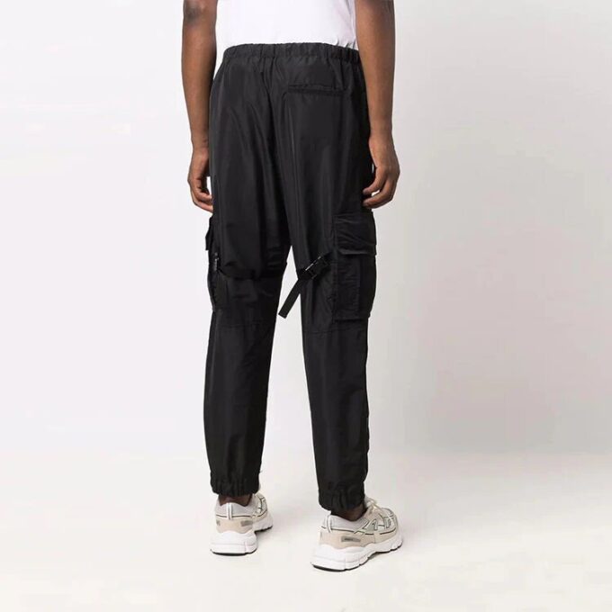 Pantalones cargo funcionales de color liso para hombre Off-White FW21, negros