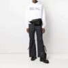 Pantalones cargo informales con estampado SS21, versión negra