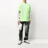 Pantalones cargo informales para hombre Off-White con estampado tie-dye y logotipo, corte holgado, negros