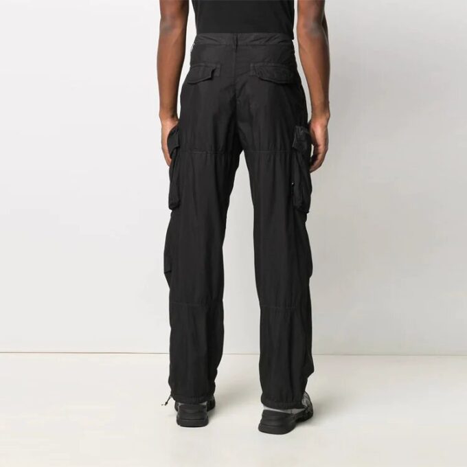 Pantalones cargo negros con logotipo Off-White para hombre, temporada primavera-verano 2021