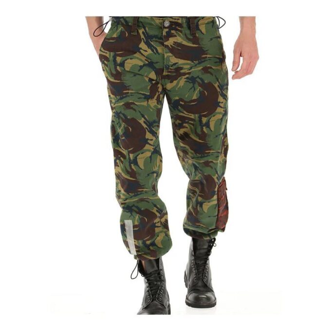 Pantalones cargo negros de camuflaje para hombre Off-White