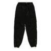 Pantalones casuales cargo con múltiples bolsillos y logotipo, negros