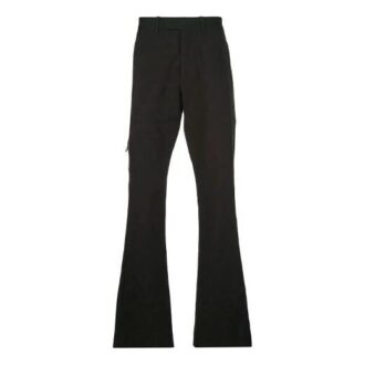 Pantalones casuales con logotipo, versión ajustada, negros