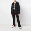 Pantalones casuales con logotipo, versión ajustada, negros