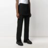 Pantalones casuales de corte holgado a juego de la colección SS21, color liso, negro