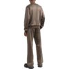Pantalones casuales holgados rectos de la colección primavera-verano 2022 «Marrón»