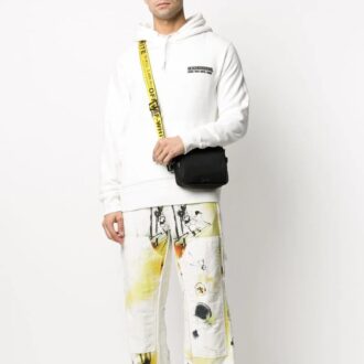 Pantalones casuales rectos con estampado para hombre de Off-White, temporada primavera-verano 2022, corte holgado