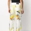 Pantalones casuales rectos con estampado para hombre de Off-White, temporada primavera-verano 2022, corte holgado
