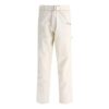 Pantalones casuales rectos de color liso para hombre Off-White SS22, blancos