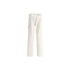 Pantalones casuales rectos de color liso para hombre Off-White SS22, blancos