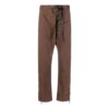 Pantalones casuales rectos de color liso SS22, versión estándar, marrón