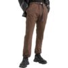 Pantalones casuales rectos de color liso SS22, versión estándar, marrón