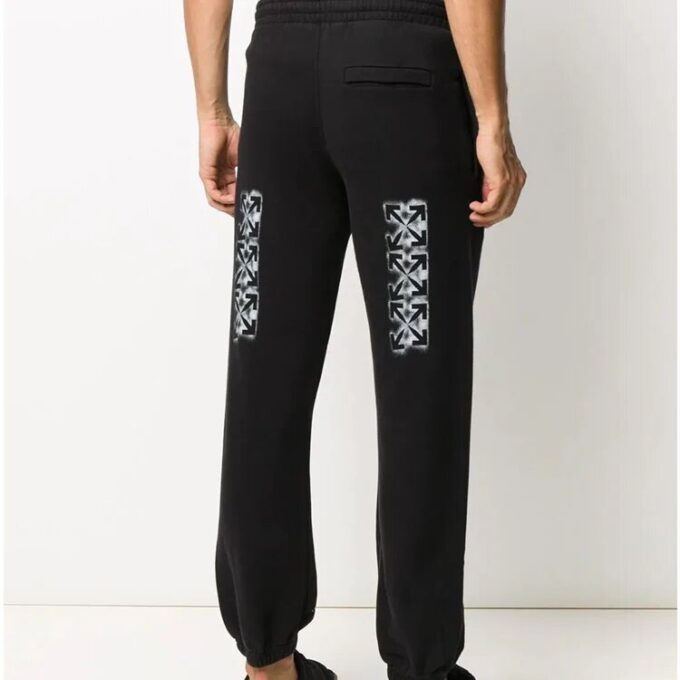 Pantalones con estampado de logotipo FW20 para hombre, negros