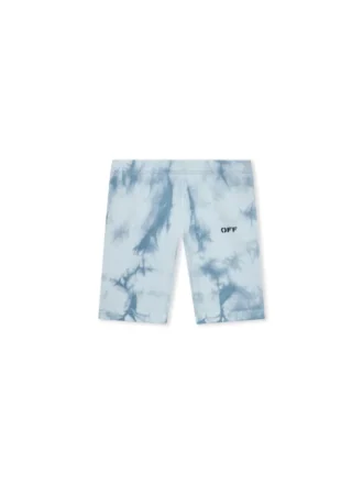 Pantalones Cortos acanalados con efecto tie-dye Off Stamp