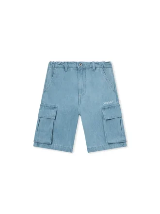 Pantalones Cortos Cargo con bocetos diagonales