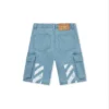 Pantalones Cortos Cargo con bocetos diagonales