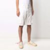 Pantalones Cortos cargo con estampado del logotipo SS21, blancos