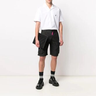 Pantalones Cortos cargo con logo Off-White para hombre, temporada primavera-verano 2021, color negro