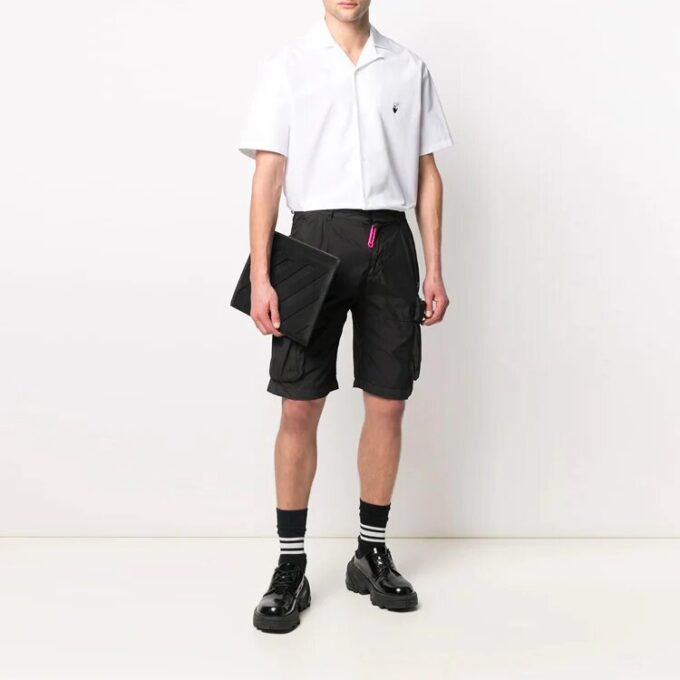 Pantalones Cortos cargo con logo Off-White para hombre, temporada primavera-verano 2021, color negro