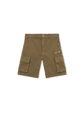 Pantalones Cortos Cargo Diagonales con parche del logotipo