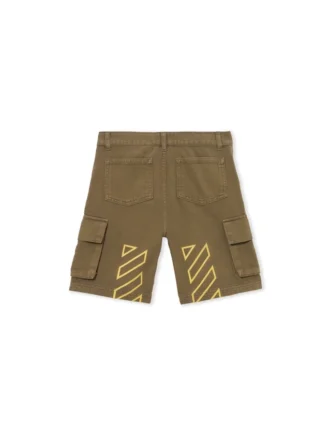 Pantalones Cortos Cargo Diagonales con parche del logotipo