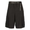 Pantalones Cortos casuales con cinturón de color liso SS22, negros