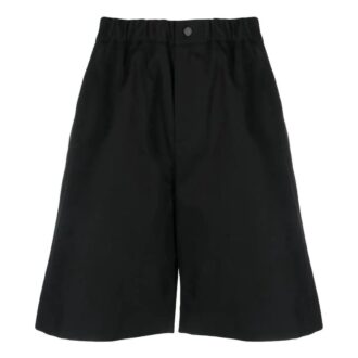 Pantalones Cortos casuales rectos de color liso Off-White para hombre FW22, corte holgado, negros
