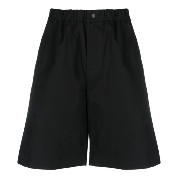 Pantalones Cortos casuales rectos de color liso Off-White para hombre FW22, corte holgado, negros