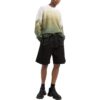 Pantalones Cortos casuales rectos de color liso Off-White para hombre FW22, corte holgado, negros