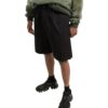 Pantalones Cortos casuales rectos de color liso Off-White para hombre FW22, corte holgado, negros