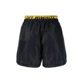 Pantalones Cortos clásicos con ribete con el logotipo Industrial
