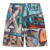 Pantalones Cortos con estampado completo de grafitis de la colección primavera-verano 2022, versión estándar, multicolor