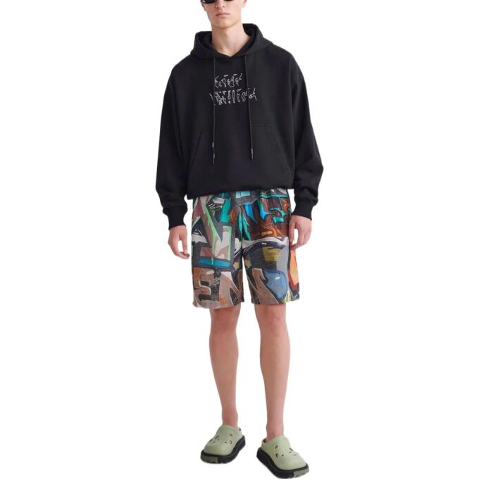 Pantalones Cortos con estampado completo de grafitis de la colección primavera-verano 2022, versión estándar, multicolor