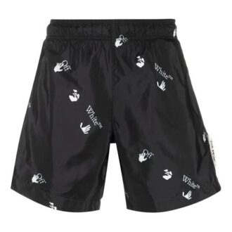Pantalones Cortos con estampado de logotipo SS21, negros