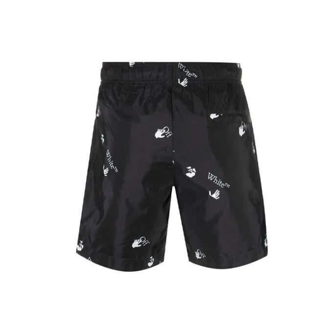Pantalones Cortos con estampado de logotipo SS21, negros