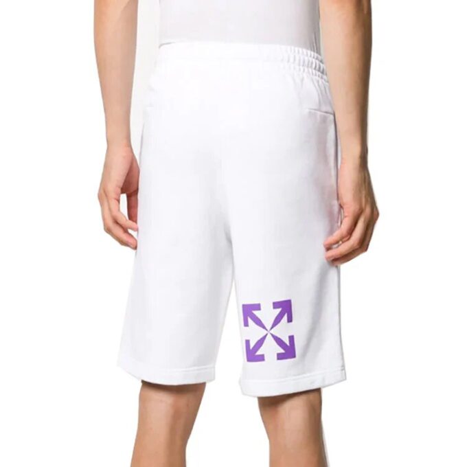 Pantalones Cortos con estampado de retratos, blancos